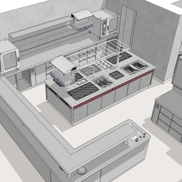 diseño de cocina para restaurantes